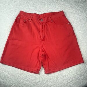 🔥Vintage Levi’s Y2K 00s Classic Orange Denim Shorts Women Size 12 Regular
